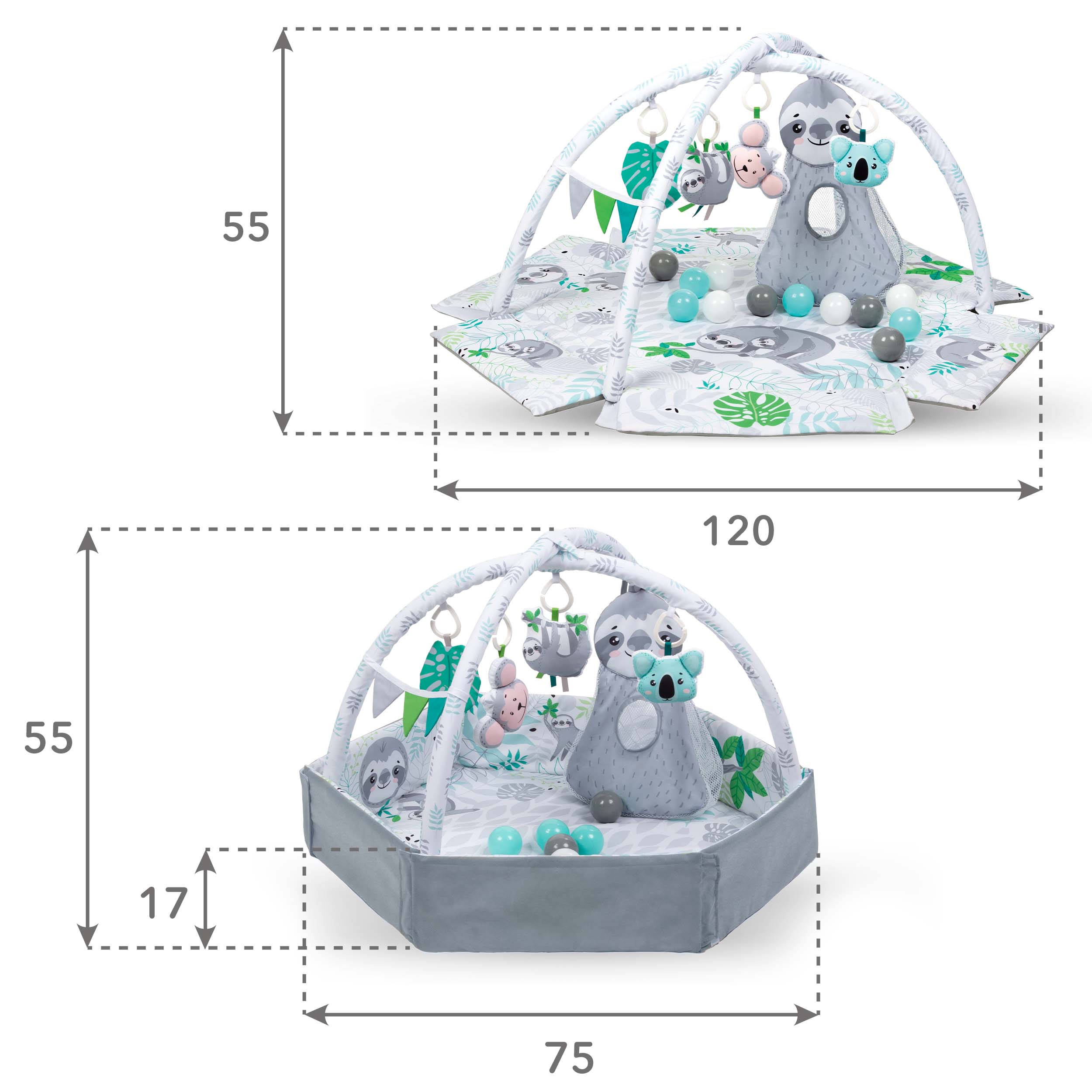 Развивающий коврик Kidwell Yoga