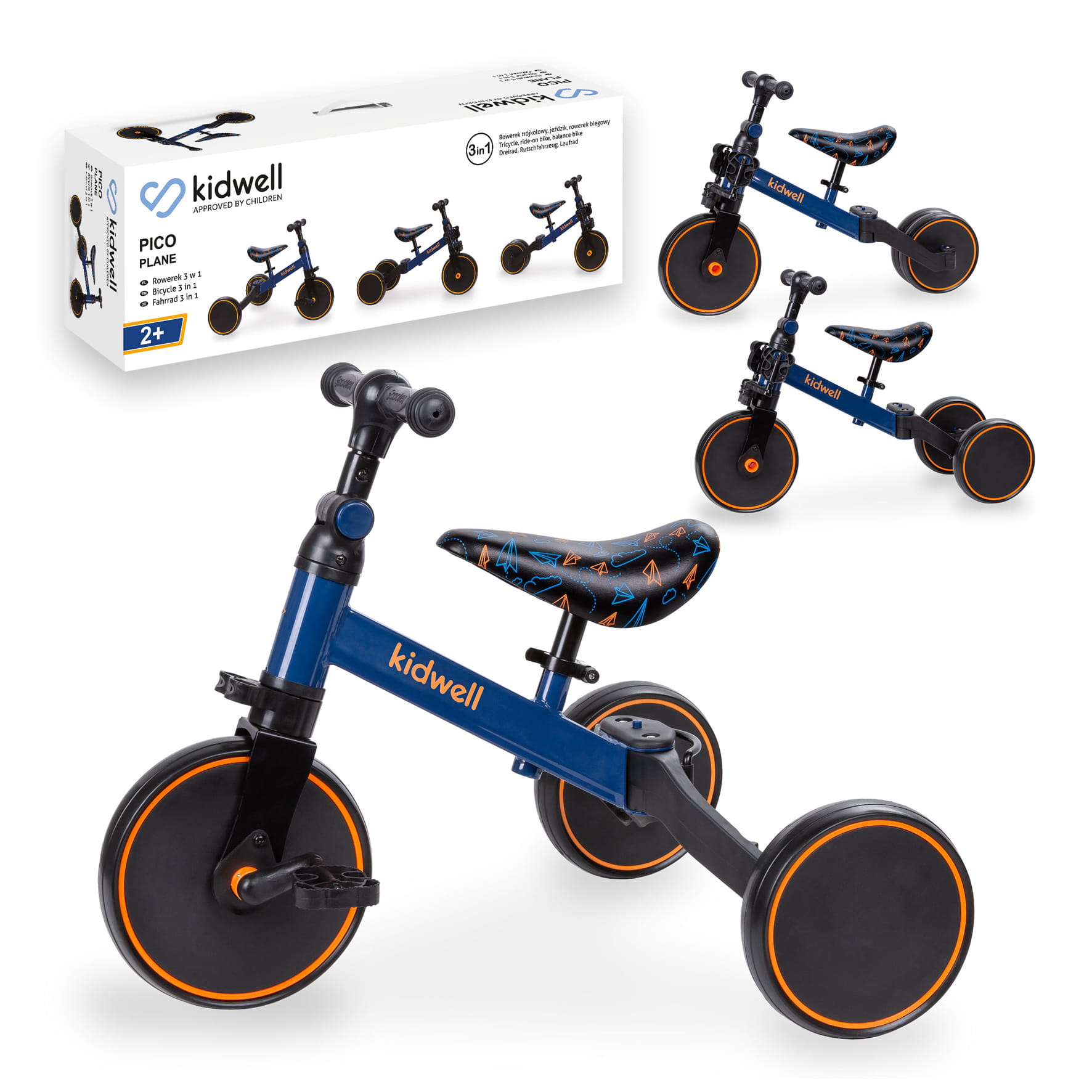 Детский велосипед 3 в 1 Kidwell Pico