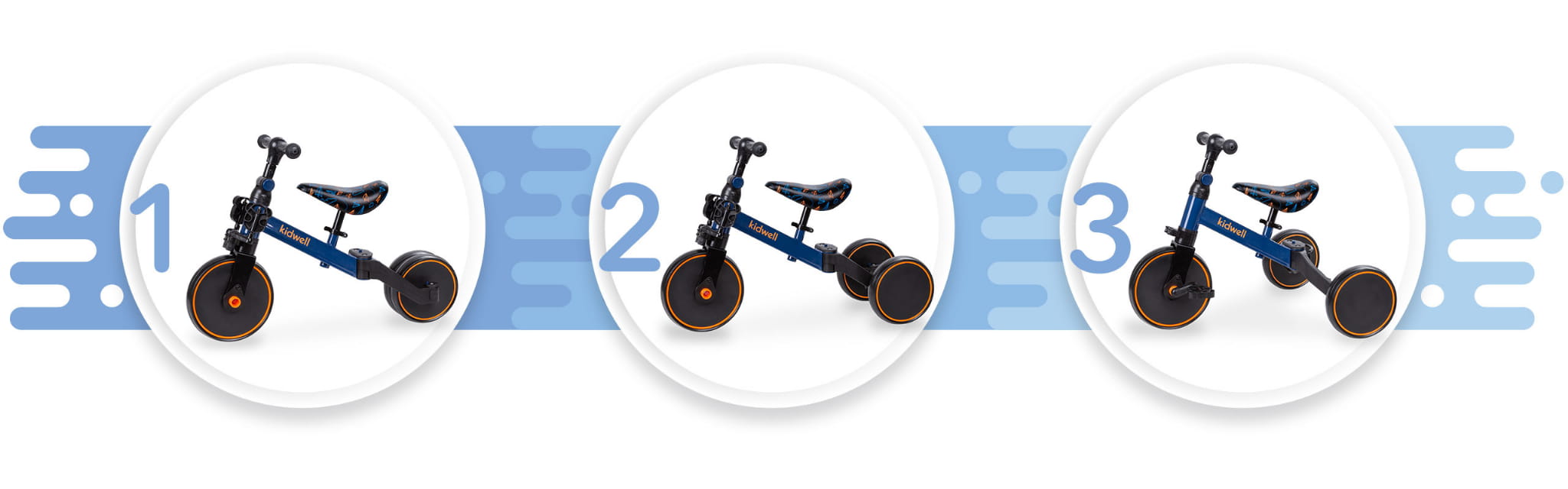 Детский велосипед 3 в 1 Kidwell Pico