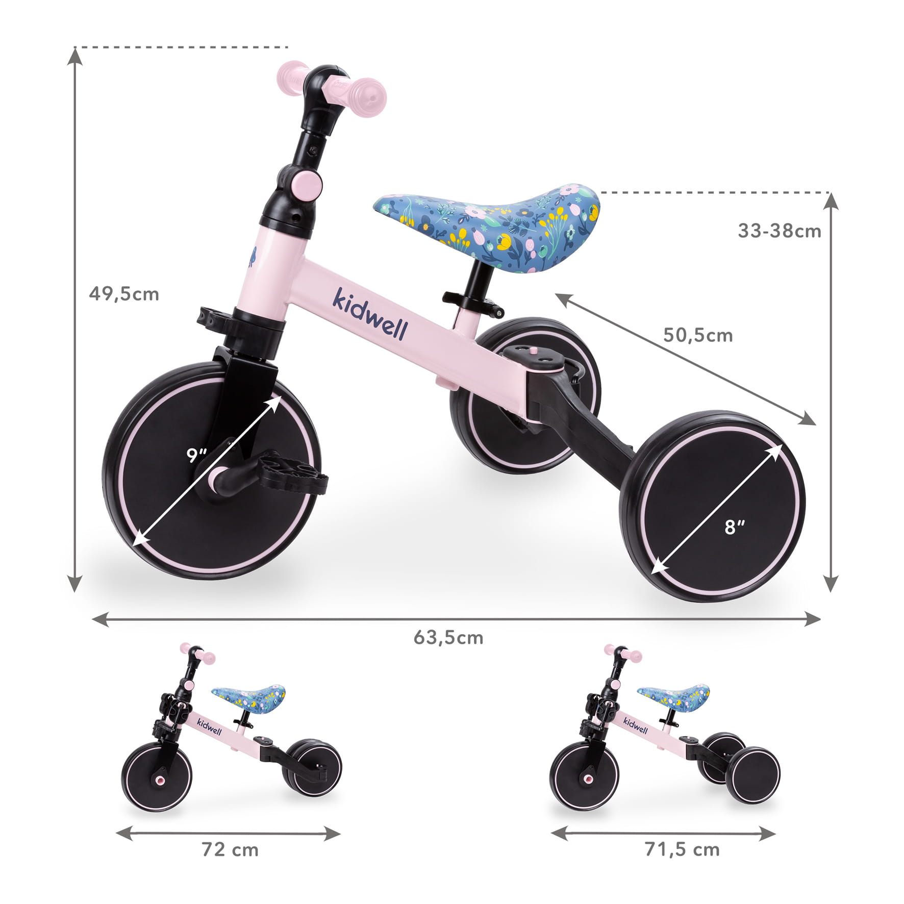 Детский велосипед 3 в 1 Kidwell Pico