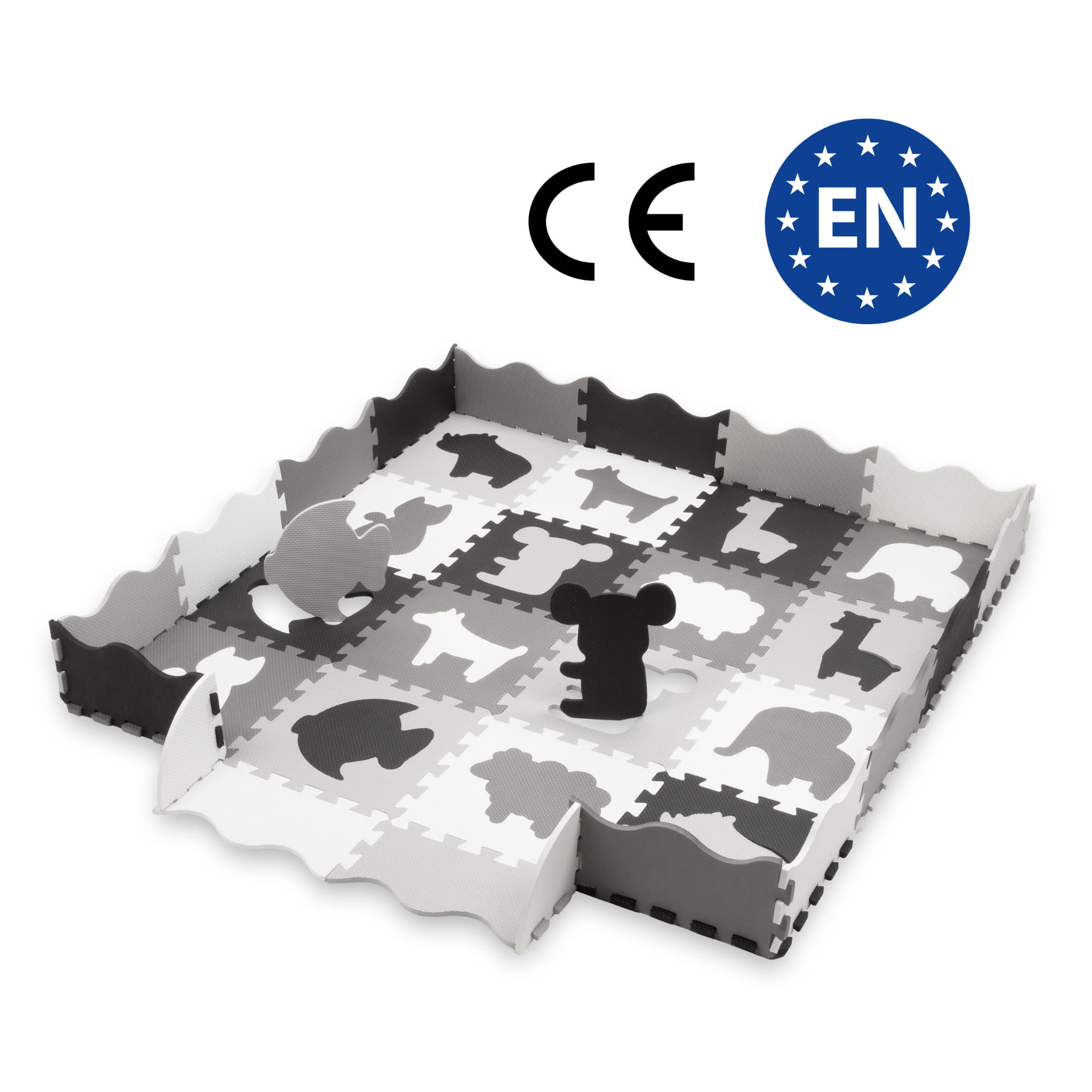 Развивающий коврик-пазл Kidwell Happy Zoo