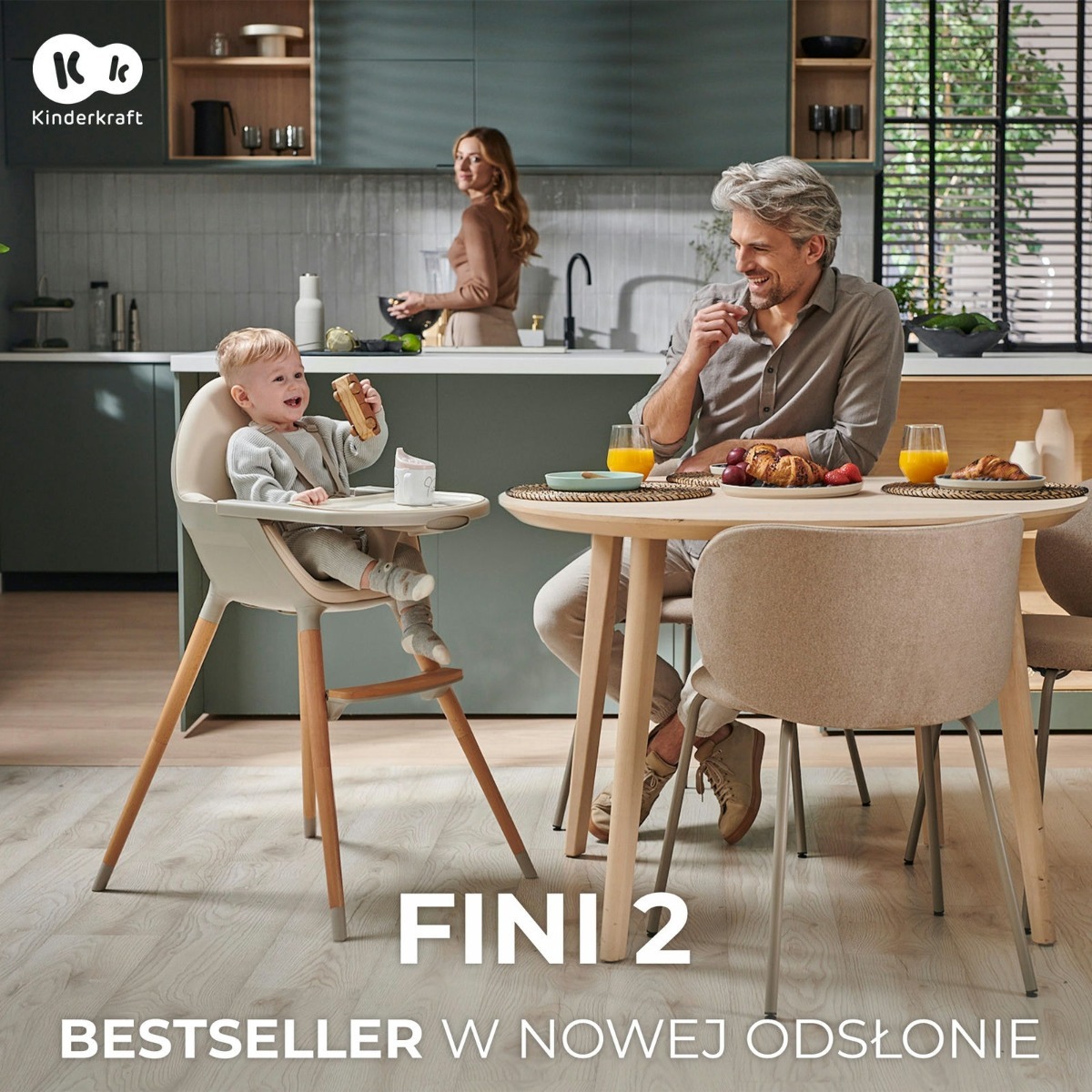 Стульчик для кормления 2 в 1 Kinderkraft Fini 2