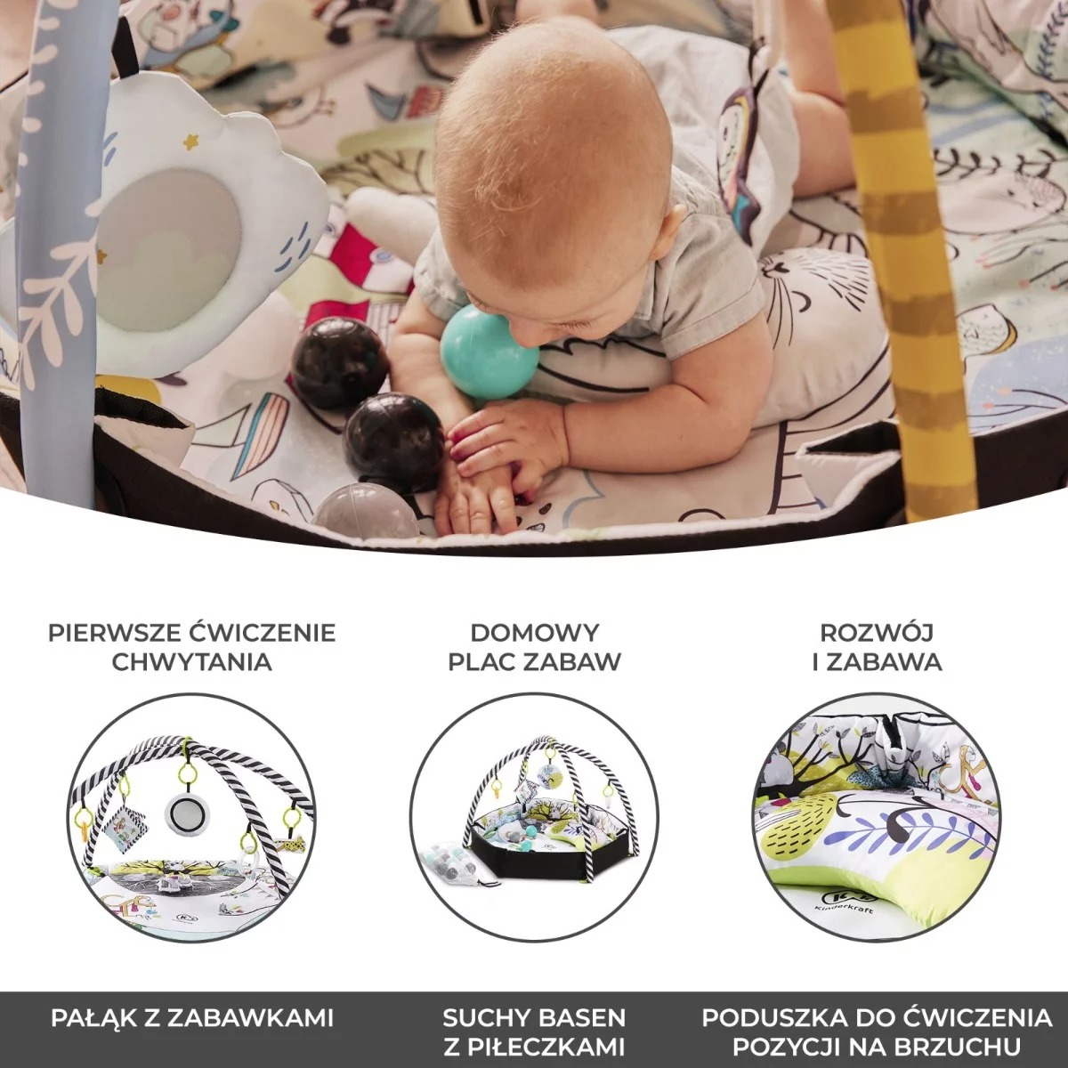 Развивающий коврик - сухой бассейн Kinderkraft SmartPlay