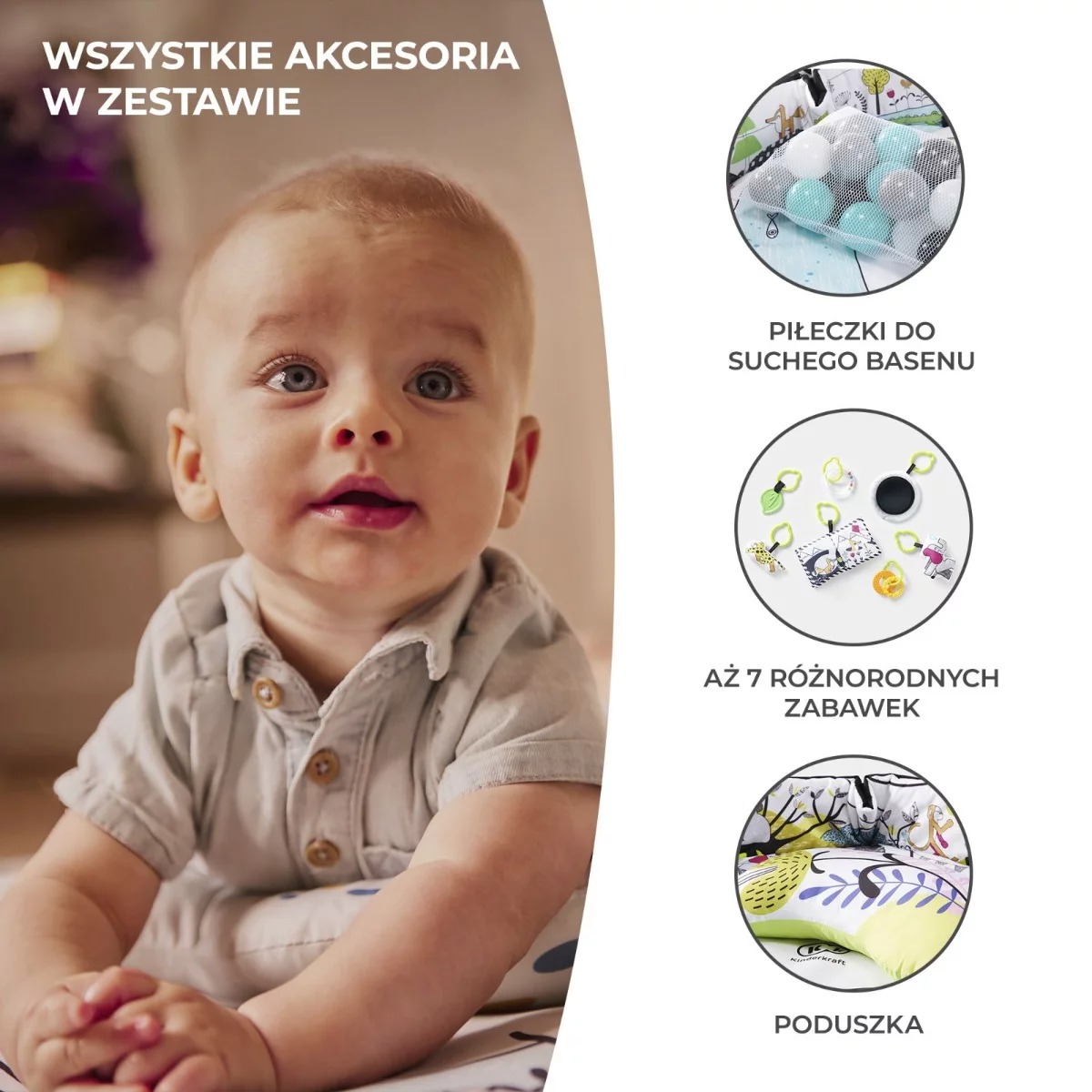 Развивающий коврик - сухой бассейн Kinderkraft SmartPlay