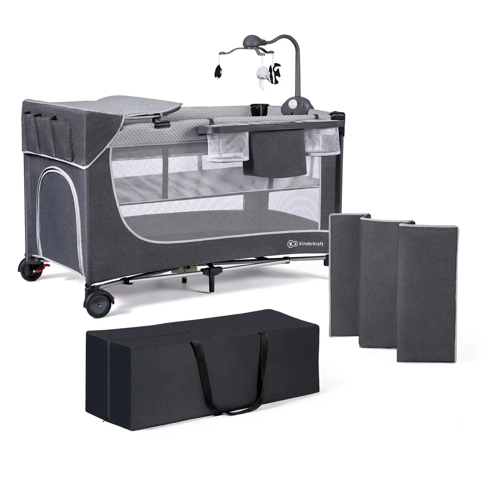 Кровать-манеж с пеленатором Kinderkraft Leody