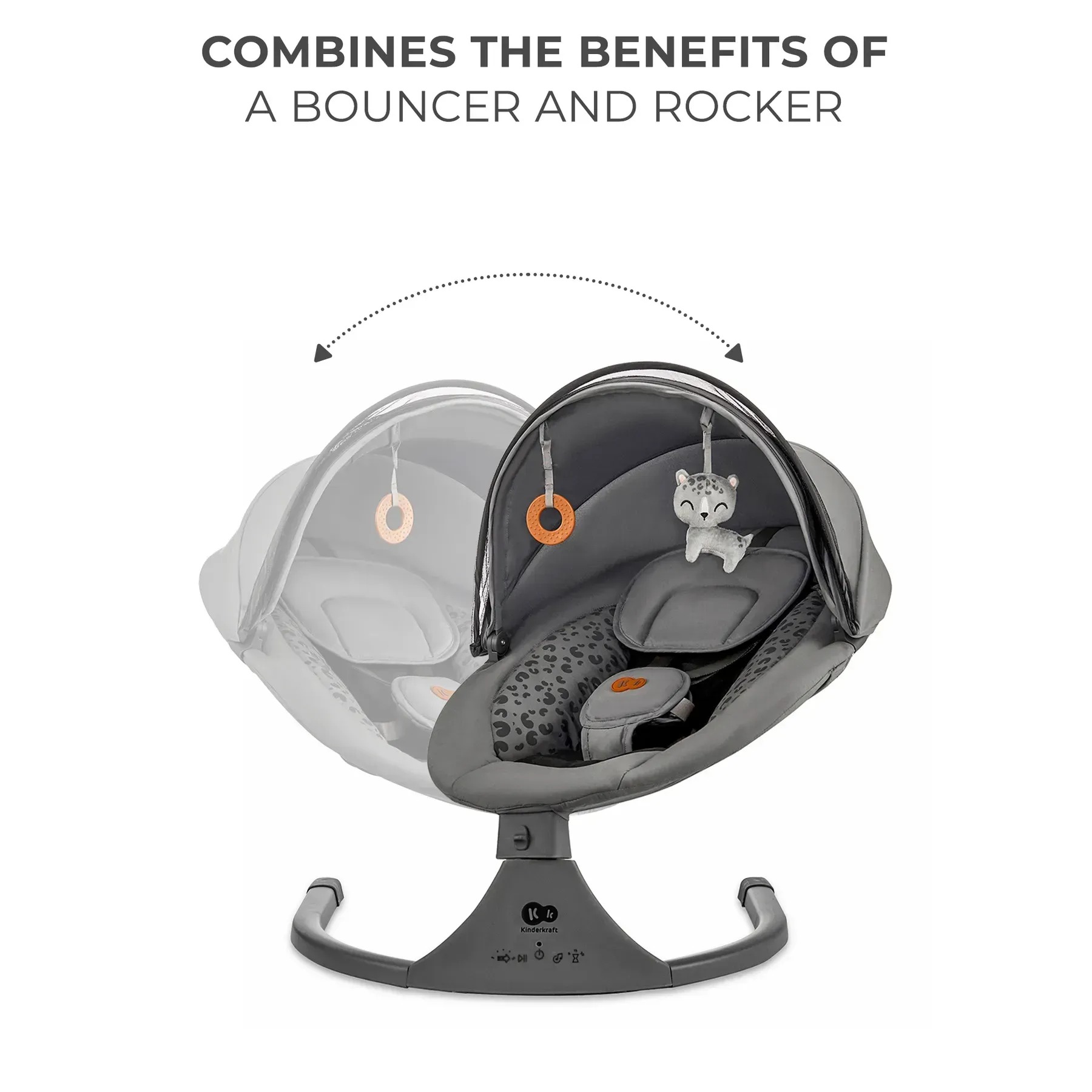 Шезлонг-качалка Kinderkraft Lumi 2