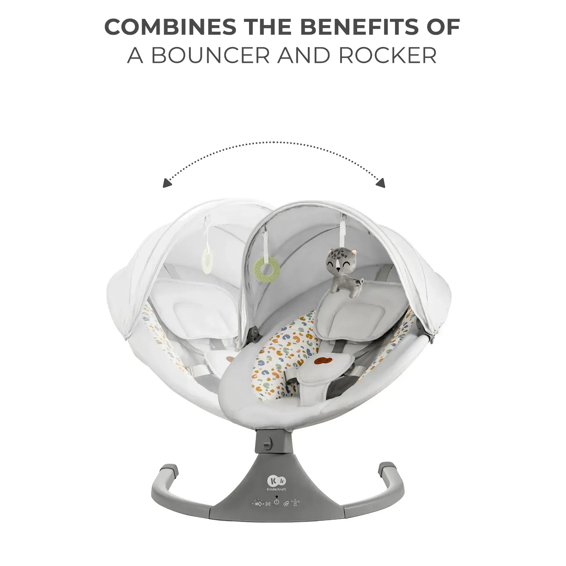 Шезлонг-качалка Kinderkraft Lumi 2