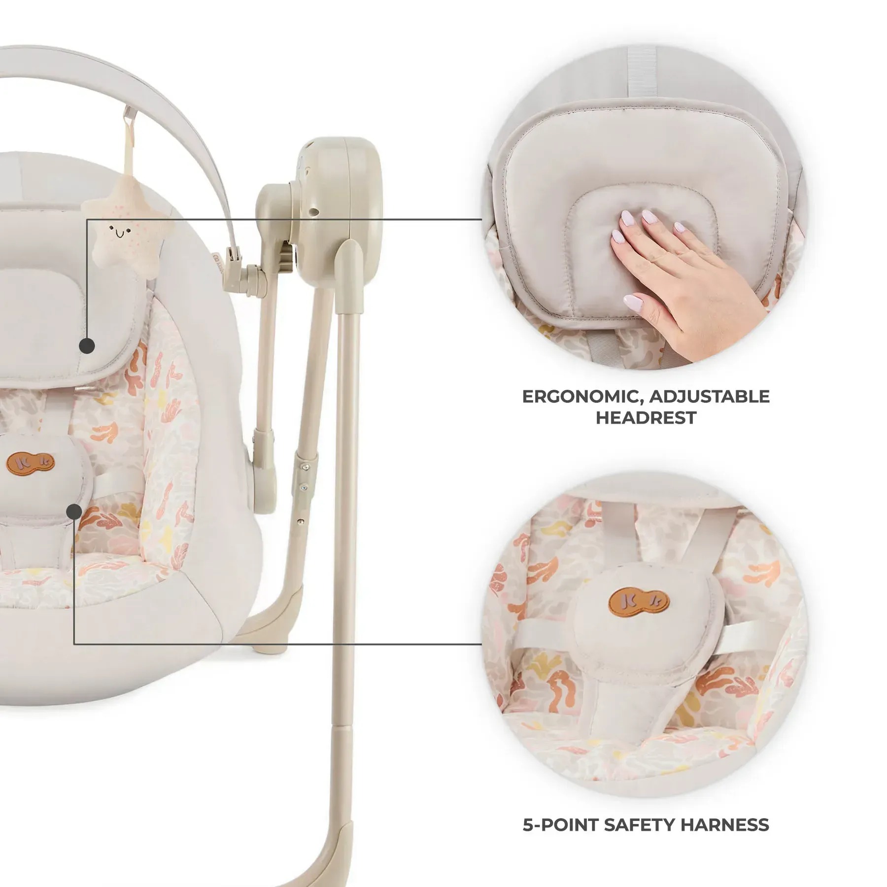 Кресло-качалка Kinderkraft Swingee