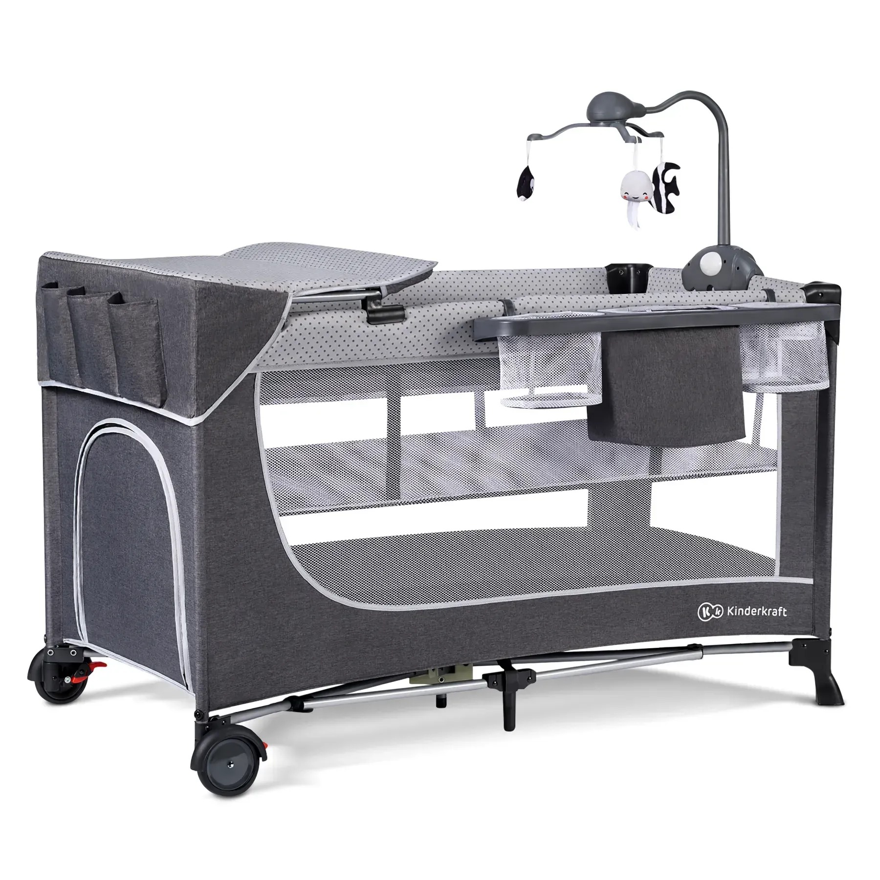 Кровать-манеж с пеленатором Kinderkraft Leody