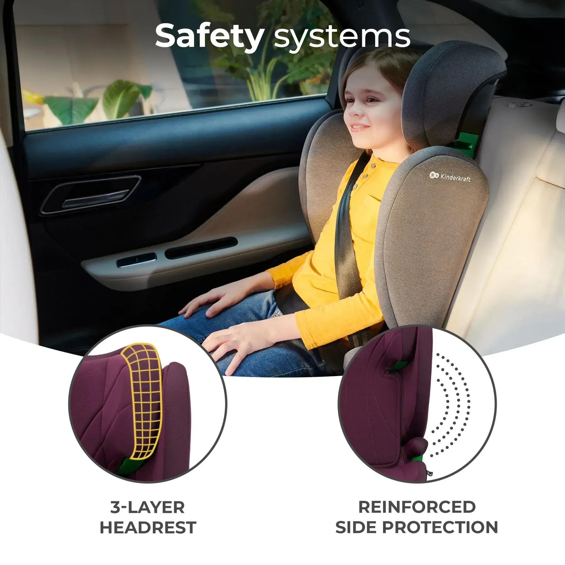 Детское автокресло Kinderkraft Junior Fix 2 i-Size