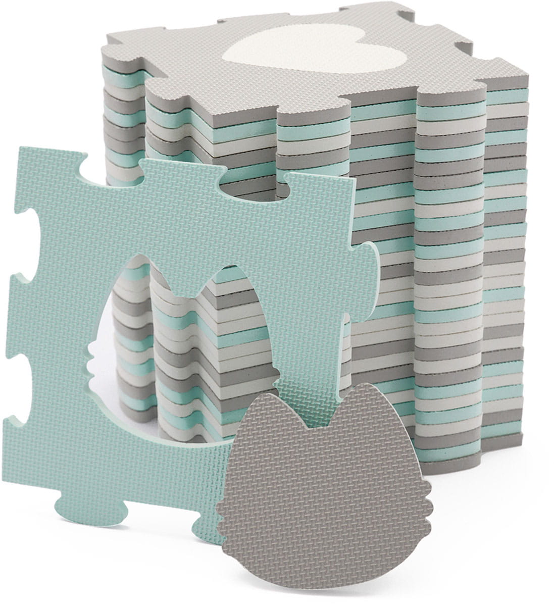 Коврик-пазл Kinderkraft Luno shapes 3D из пенопласта