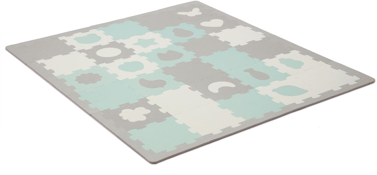 Коврик-пазл Kinderkraft Luno shapes 3D из пенопласта