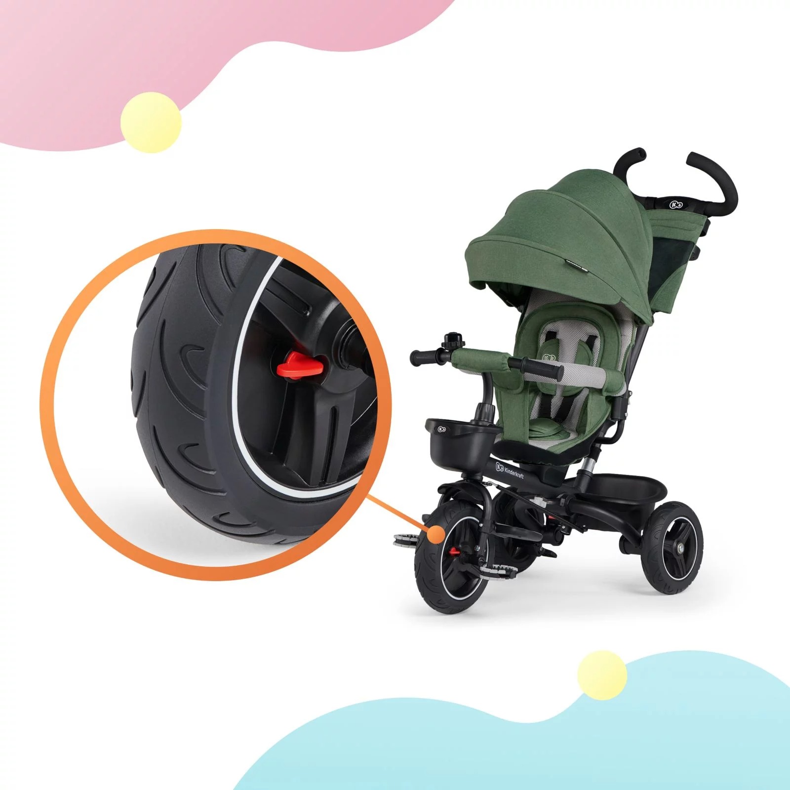 Детский трехколесный велосипед 5 в 1 Kinderkraft Spinstep