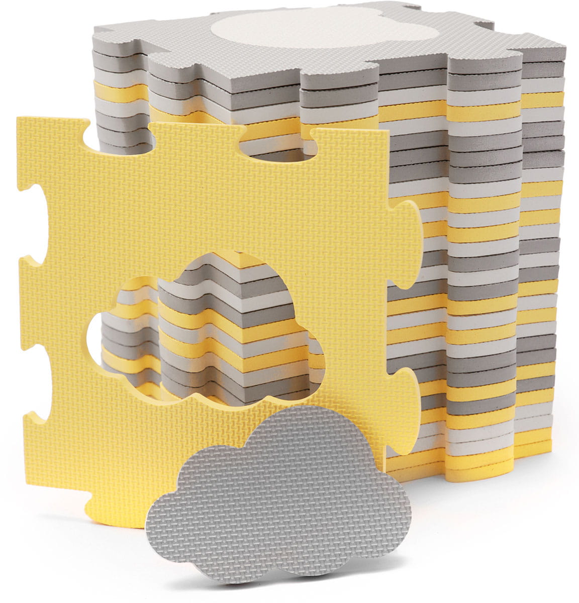 Коврик-пазл Kinderkraft Luno shapes 3D из пенопласта