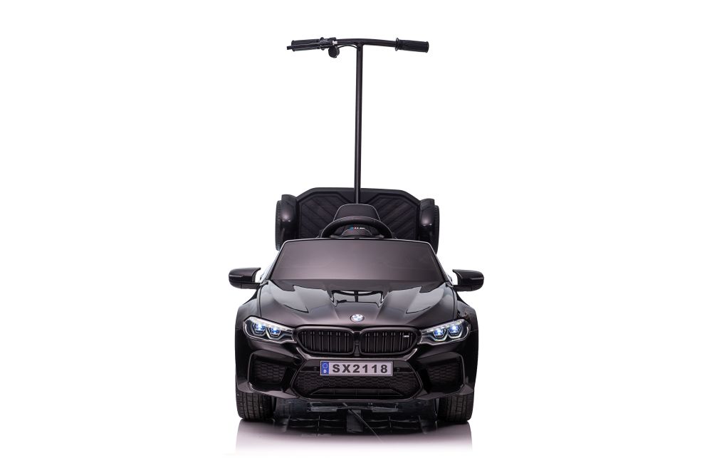 Электромобиль LEANToys BMW M5 Z с подставкой для родителей лакированный 12 В