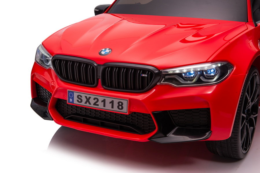 Электромобиль LEANToys BMW M5 Z с подставкой для родителей лакированный 12 В