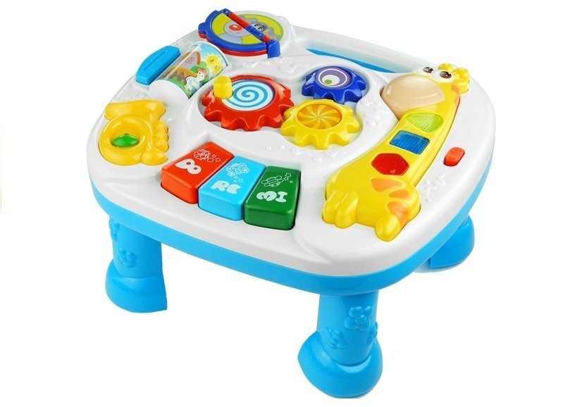 Интерактивный игровой стол-пианино LeanToys Жираф, 771 (5904665996195)
