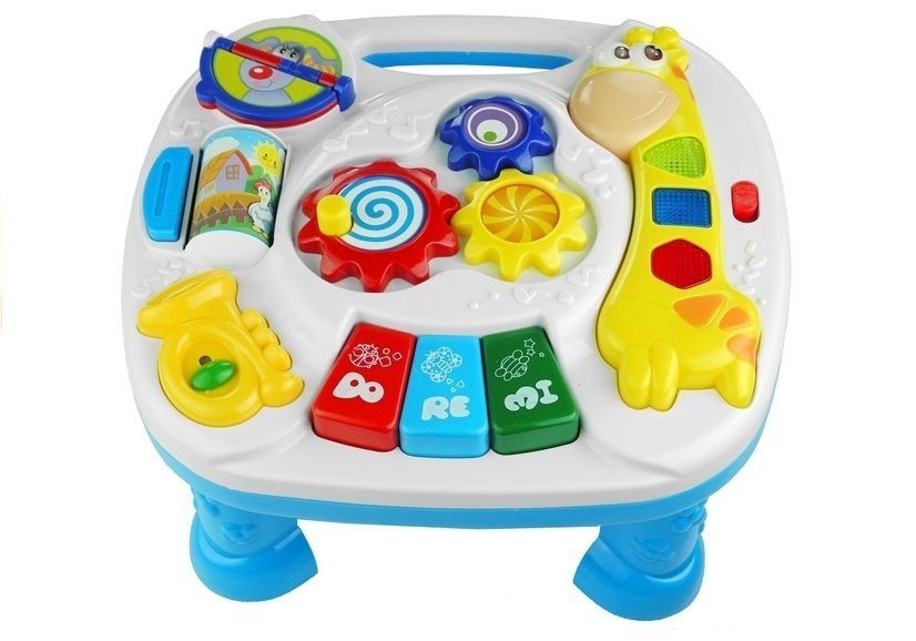 Интерактивный игровой стол-пианино LeanToys Жираф, 771 (5904665996195)