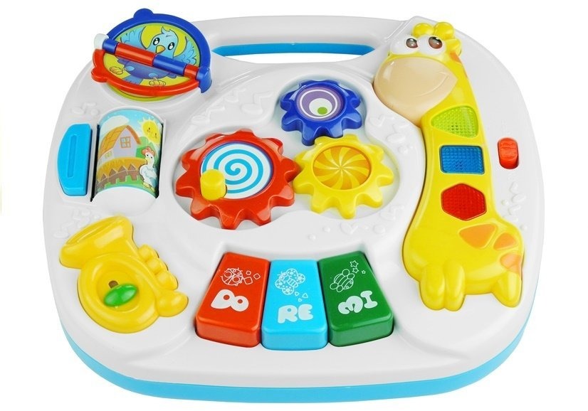 Интерактивный игровой стол-пианино LeanToys Жираф, 771 (5904665996195)