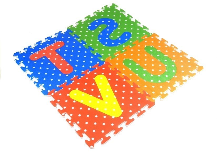 Развивающий игровой коврик-пазл LeanToys EVA Puzzle буквы/цифры 36 шт., 1975 (5905323218758)