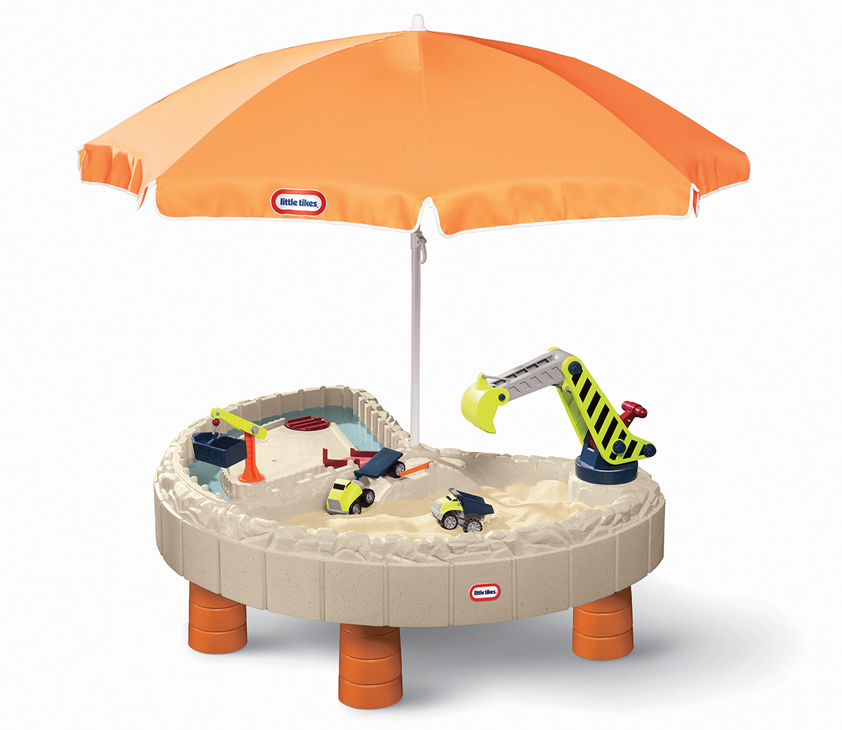 Игровой стол-песочница с зонтом Little Tikes Строительная площадка, 401N