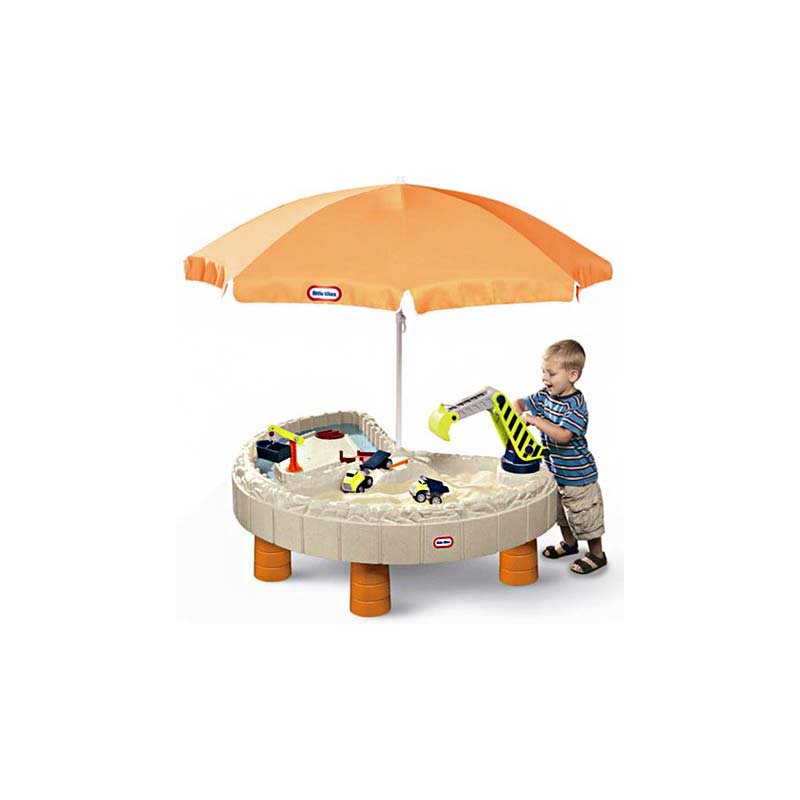 Игровой стол-песочница с зонтом Little Tikes Строительная площадка, 401N
