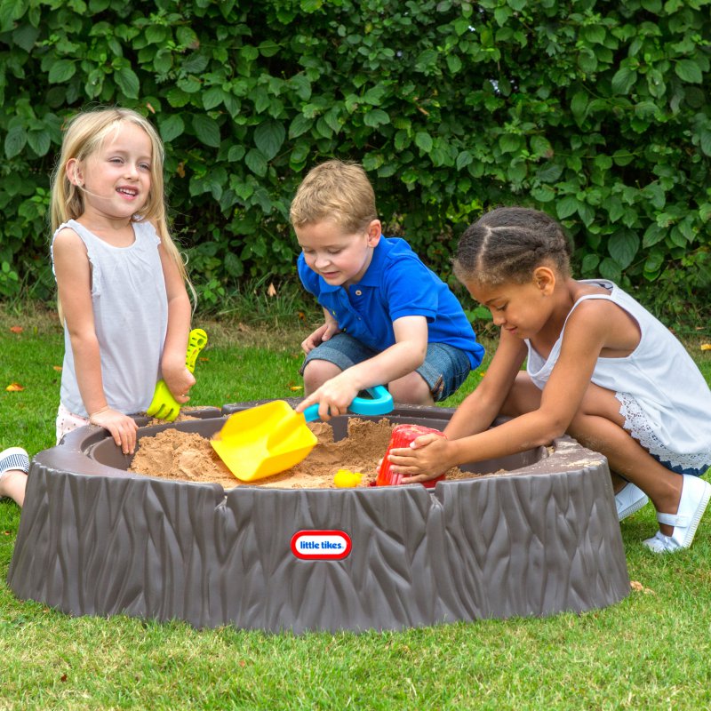 Песочница с крышкой Little Tikes Ствол дерева, 644658