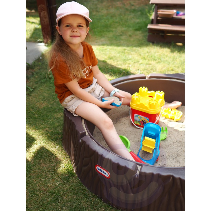 Песочница с крышкой Little Tikes Ствол дерева, 644658