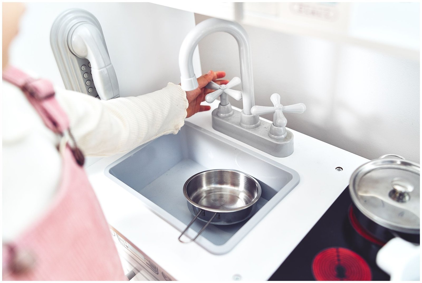 Детская деревянная кухня Mamabrum XXL с аксессуарами PLK536 N