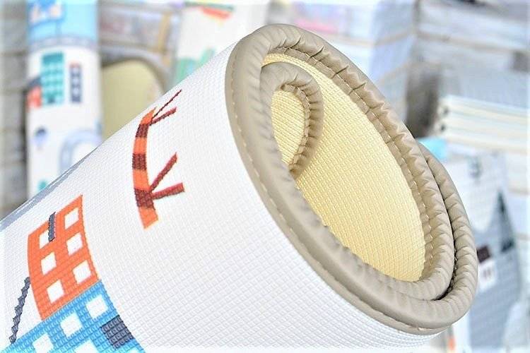 Двухсторонний игровой коврик Mamabrum XXL Лес, медведь/Дорога MATA RULON R05