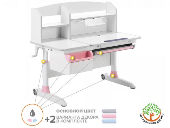 Детский стол ErgoKids Romana Multicolor Evo-70