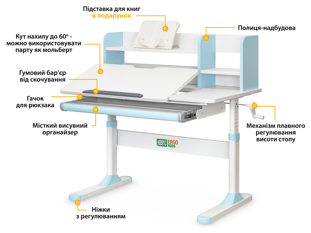 Детский стол Ergokids TH-330