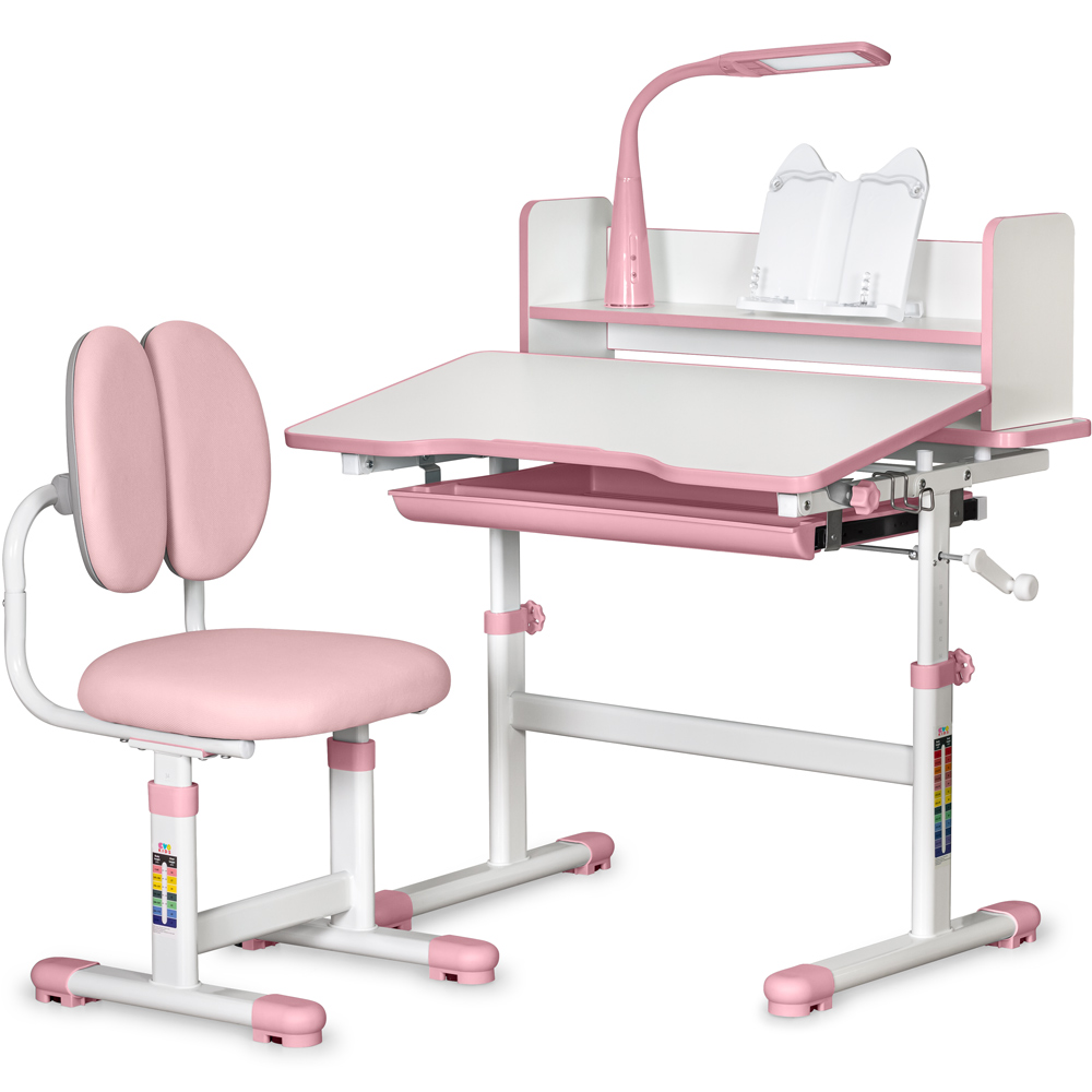 Комплект парта и кресло Evo-Kids (стол+стул+полка+лампа), BD-24