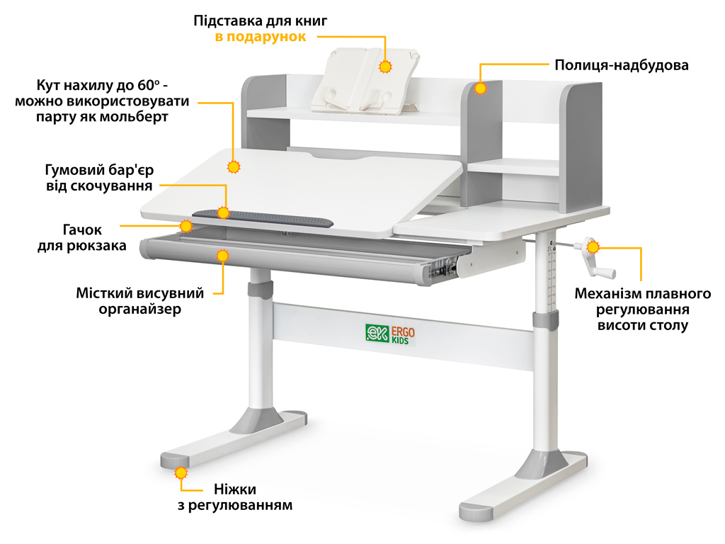 Детский стол Ergokids TH-330