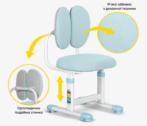 Комплект Evo-Kids BD-20 (стол+стул+полка+лампа)