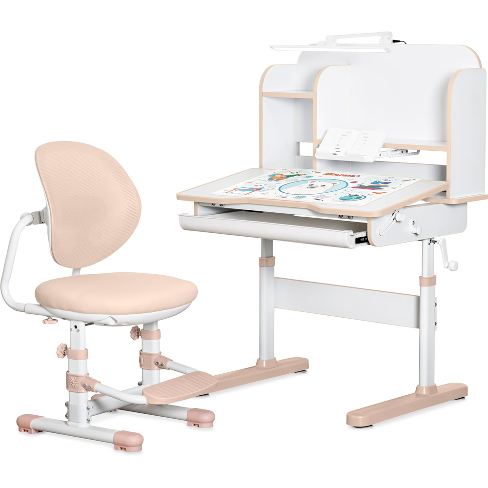 Комплект Mealux Nemo BD-38  (стол + стульчик + полка + лампа)