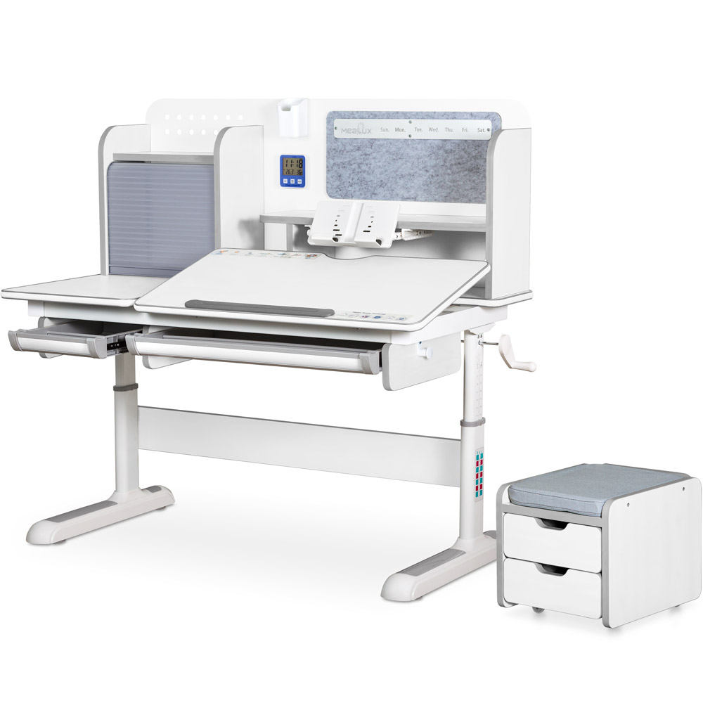Детский стол Mealux Winnipeg Multicolor Plus WG BD-630 WG с тумбой
