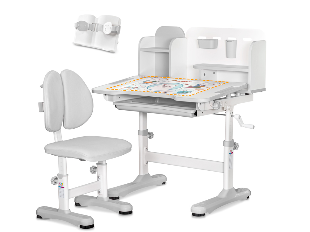 Комплект Evo-Kids  (стол + стульчик + полка) BD-28 Panda