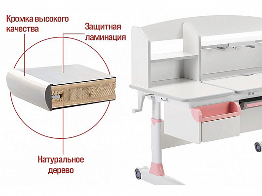 Детский стол ErgoKids Romana Multicolor Evo-70