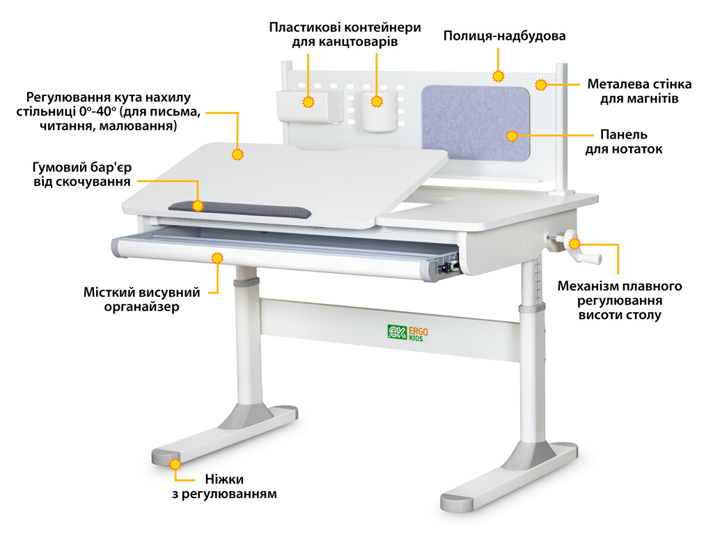 Детский стол ErgoKids TH-325