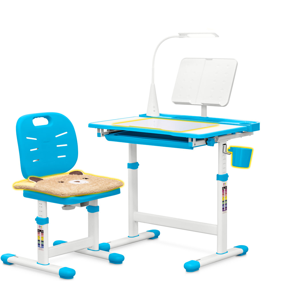 Комплект парта и стул Evo-kids (стол+стул+полка+лампа), Evo-17 Ergo