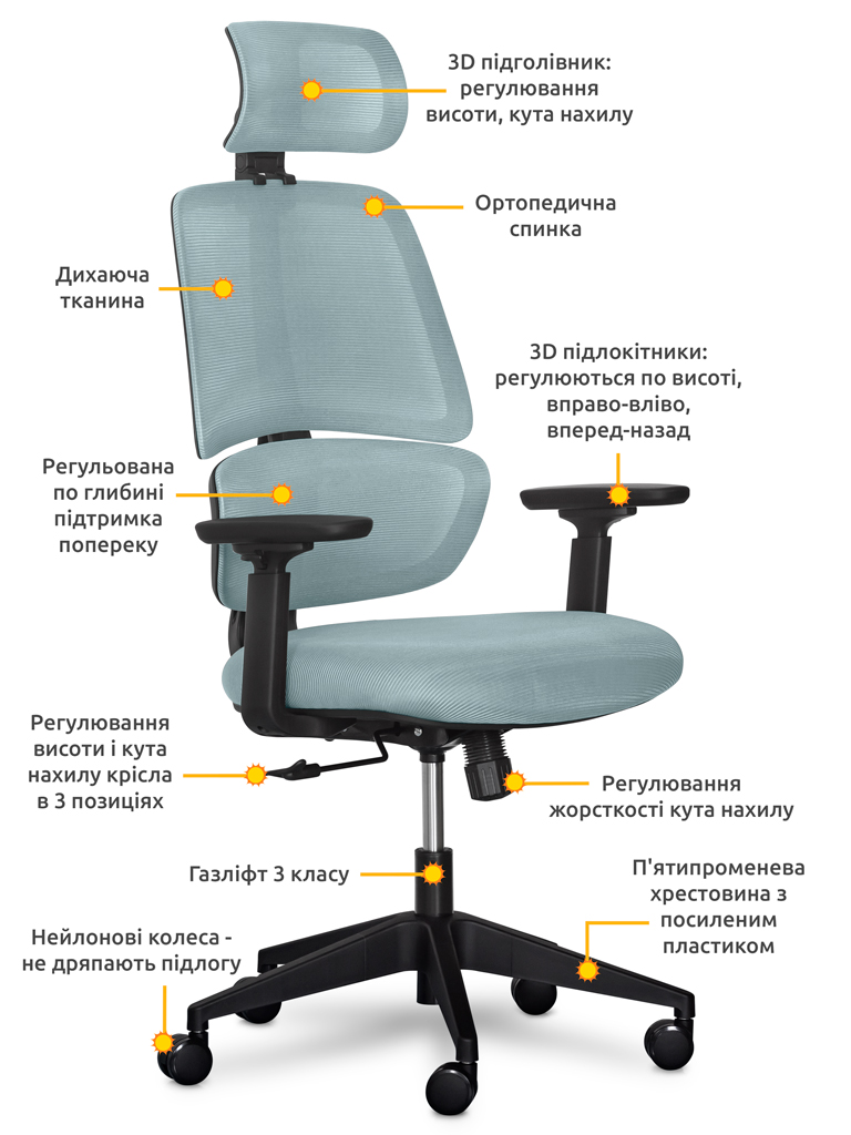 Офисное кресло Mealux Leo Air, Y-543