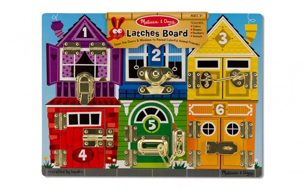 Деревянная доска с задвижками Melissa & Doug MD13785 Latches Board, MD13785