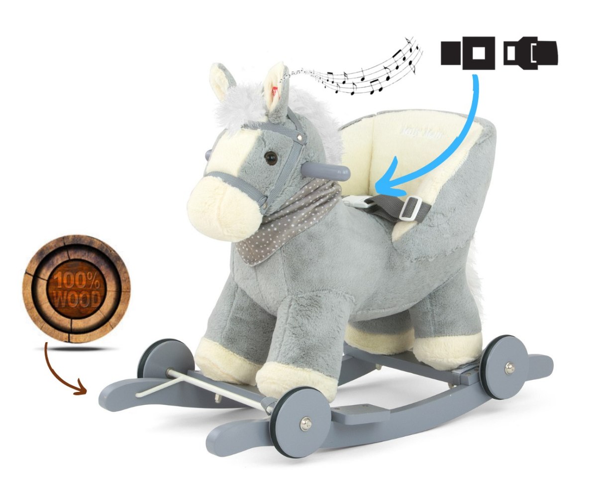 Конь-качалка с колесами Milly Mally Polly