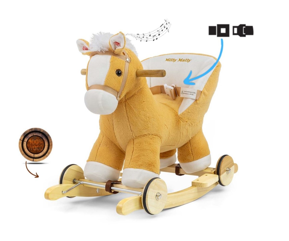 Конь-качалка с колесами Milly Mally Polly