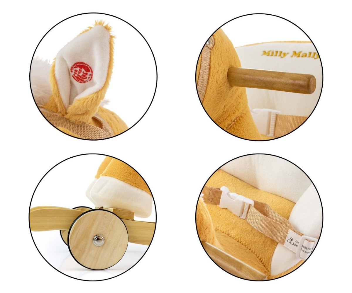 Конь-качалка с колесами Milly Mally Polly