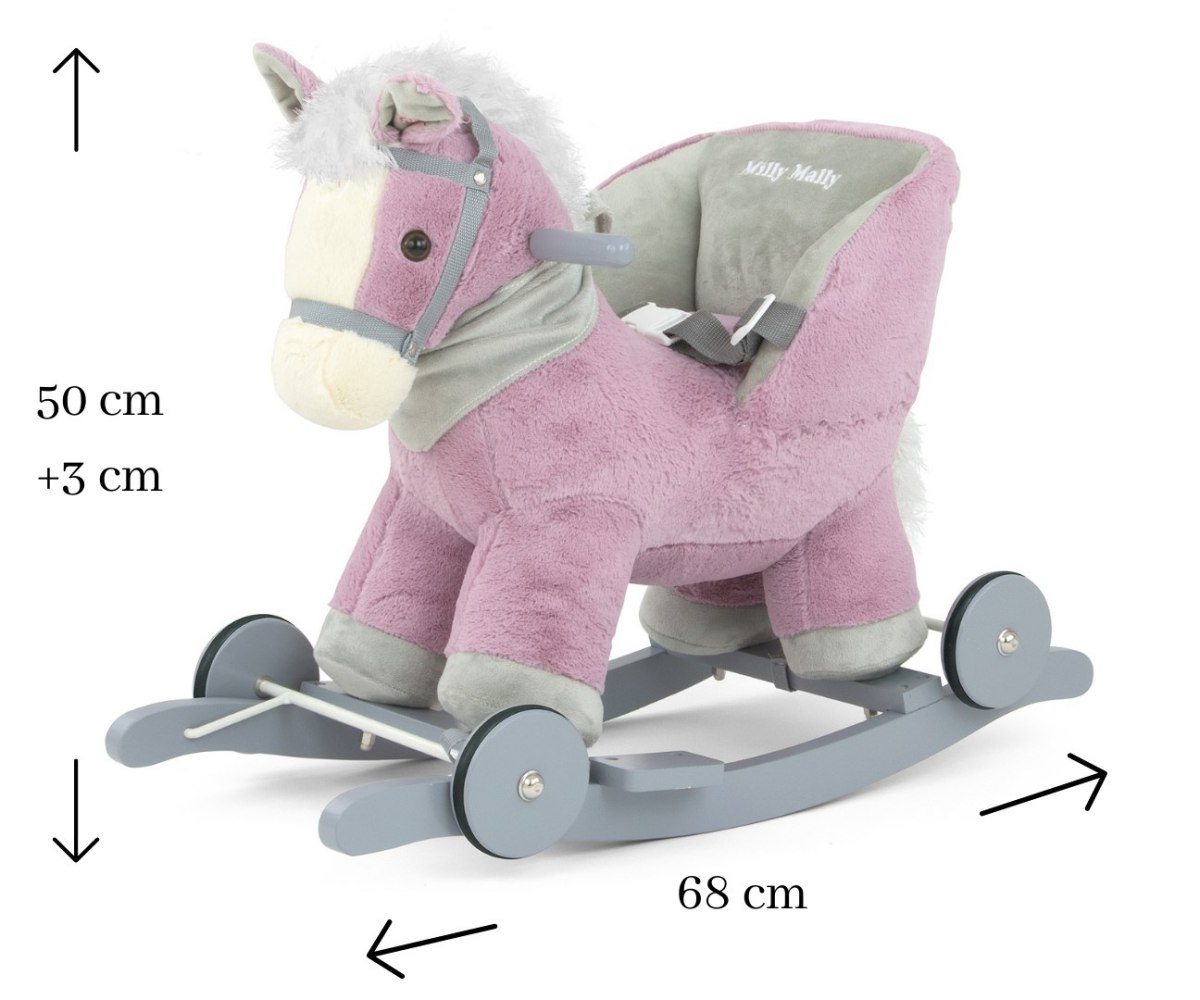 Конь-качалка с колесами Milly Mally Polly