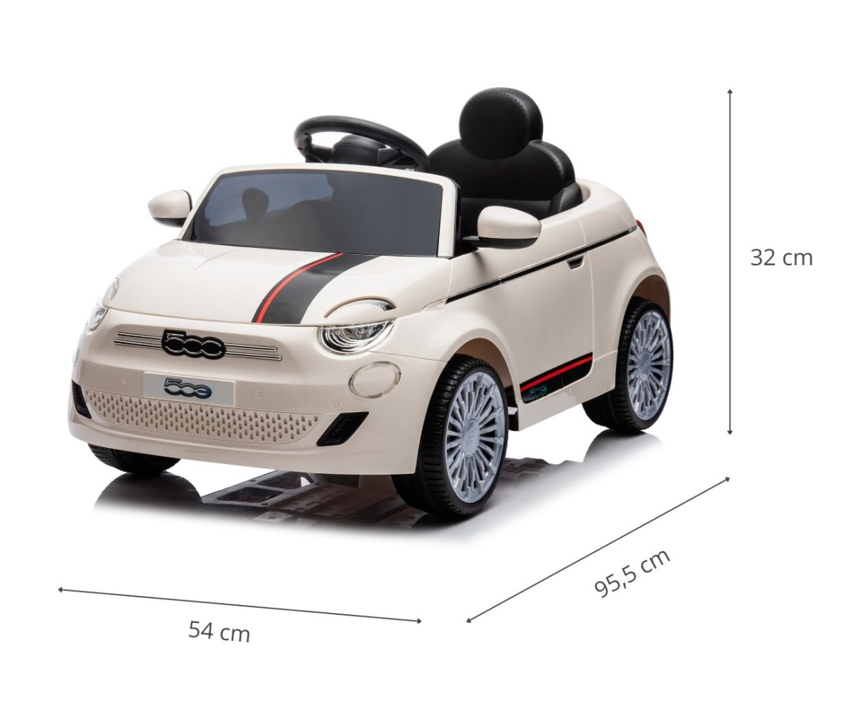 Электромобиль Milly Mally Fiat 500e 2х6 В