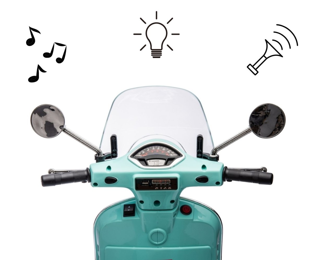 Электромобиль-мопед Milly Mally Vespa GTS Super 2х6 В