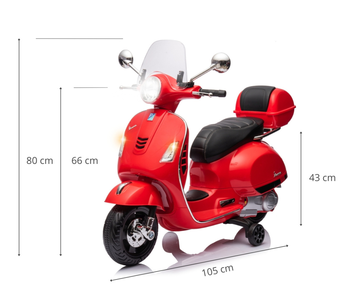 Электромобиль-мопед Milly Mally Vespa GTS Super 2х6 В